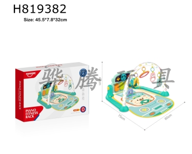 H819382 - Car steering wheel pedal piano (green)