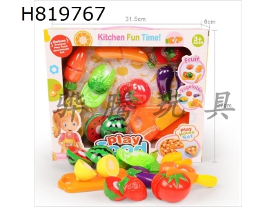 H819767 - Fruits and vegetables play at home with joyful toys