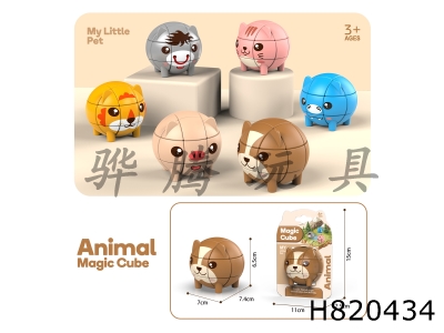 H820434 - Animal Cube 6 Mixed Models