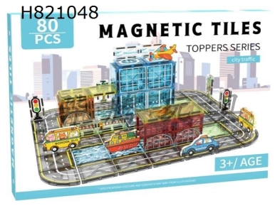 H821048 - Magnetic Large Color Window Theme - Busy City