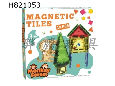 H821053 - Magnetic Plate Large Color Window Theme - Little Monkey Tree House