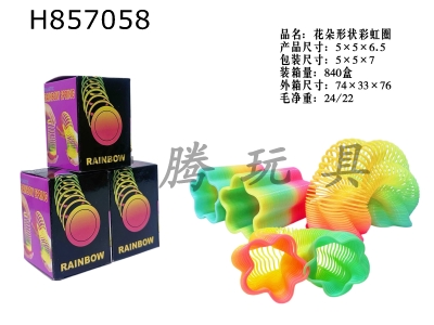 H857058 - Flower&nbsp;shaped&nbsp;rainbow&nbsp;circle