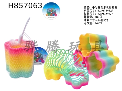 H857063 - Medium&nbsp;flower&nbsp;shaped&nbsp;rainbow&nbsp;circle